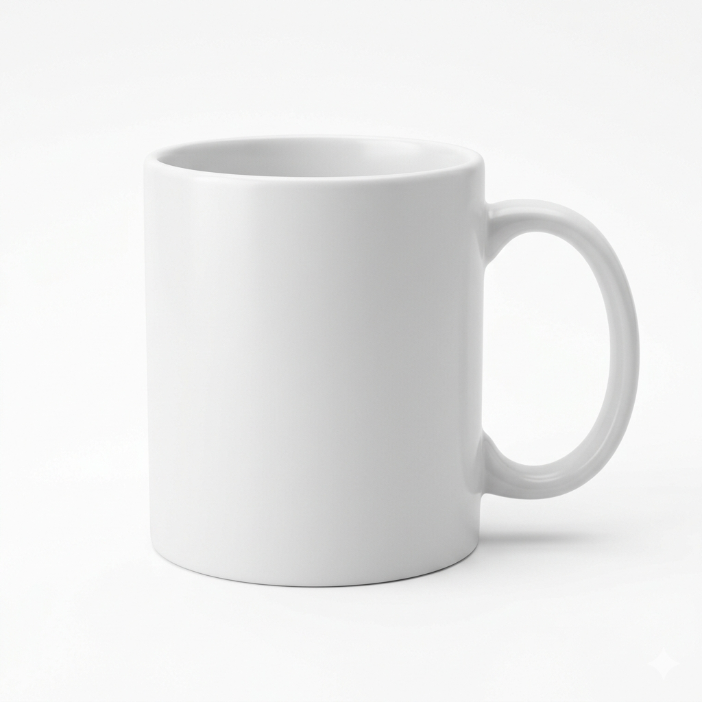 Mug céramique blanc mockup