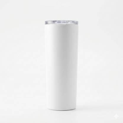 Tumbler isotherme blanc 600ml mockup